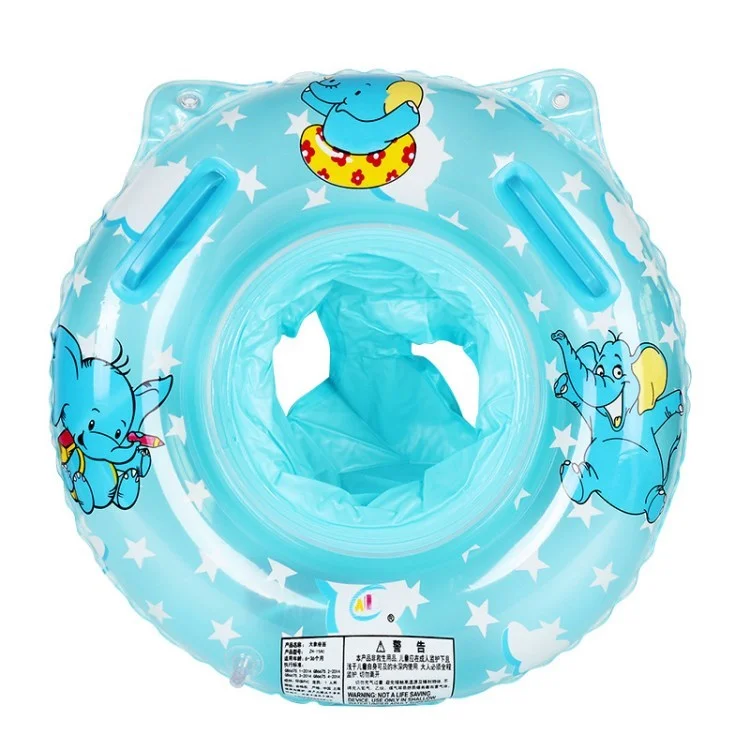 Baby Nuoto Galleggiante Gonfiabile Per Neonati Piscina Galleggiante Anello di Nuoto Con Sedile Per Vasca da Bagno Divertimento D'acqua All'aperto - Blu