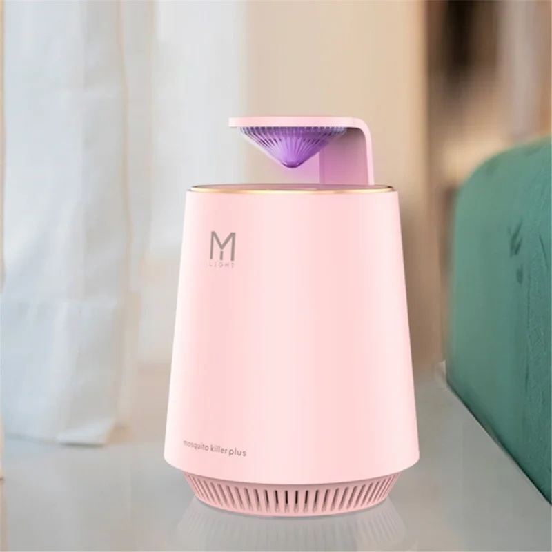 Indoor Insect Trap Bug Zapper Electric Mosquito Killer USB Mosquito Lamp - 303 Pink