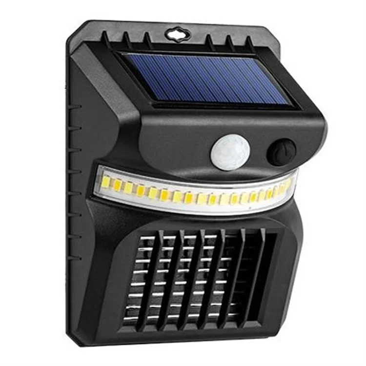 W792-2 2-in-1 Solar Sensor Mosquito Killer Lamp Mosquito Catcher Bug Zapper Garden Lawn Lamp - White / Purple Light
