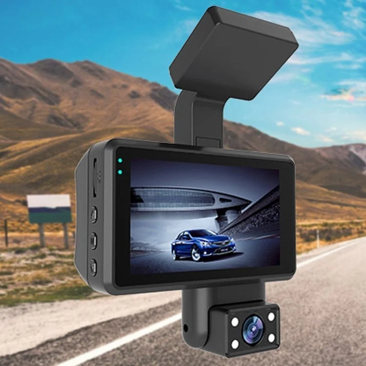 YC-868 HD 1080P Car DVR Камера Видео с Двойной Линзой. Рекордер 24H Парковка DVR Night Vision Camera Camera - 3 -дюймовый Фронт + Внутренний