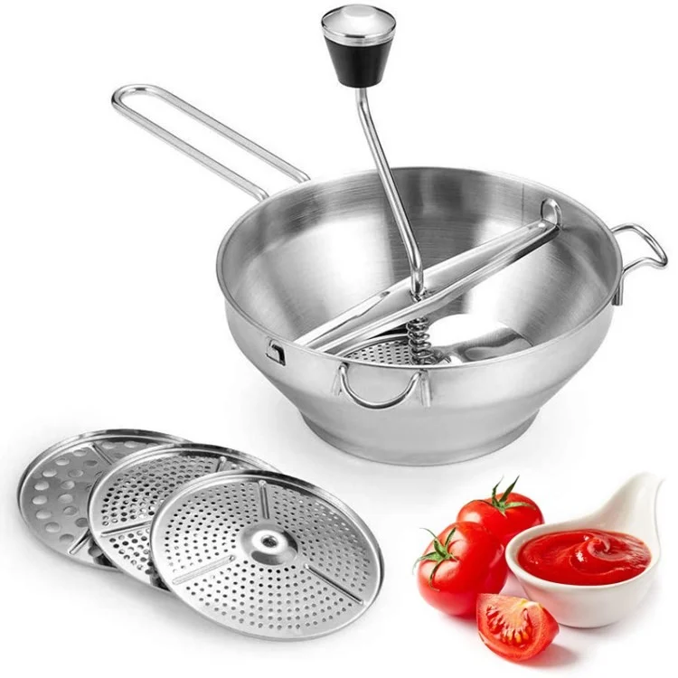 Smericante Rotativo in Acciaio Inossidabile Set Mixer di Smerigliatrici Per Alimenti Per Schiacciatura, Sforzo di Frutta di Frutta (certificato Fda)