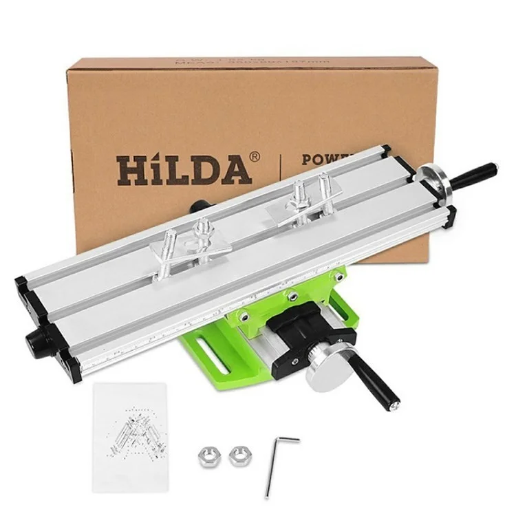 Hilda Workbench Milling Tabel Compound Drilling Slide Table Maling Machine Para Perfuração de Bancada