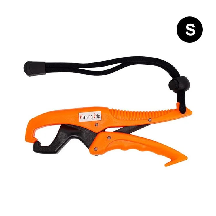 Floating Fish Gripper Clip Catfish Holder Trout Fish Mouth Grip Tool Fishing Plier - Orange / S