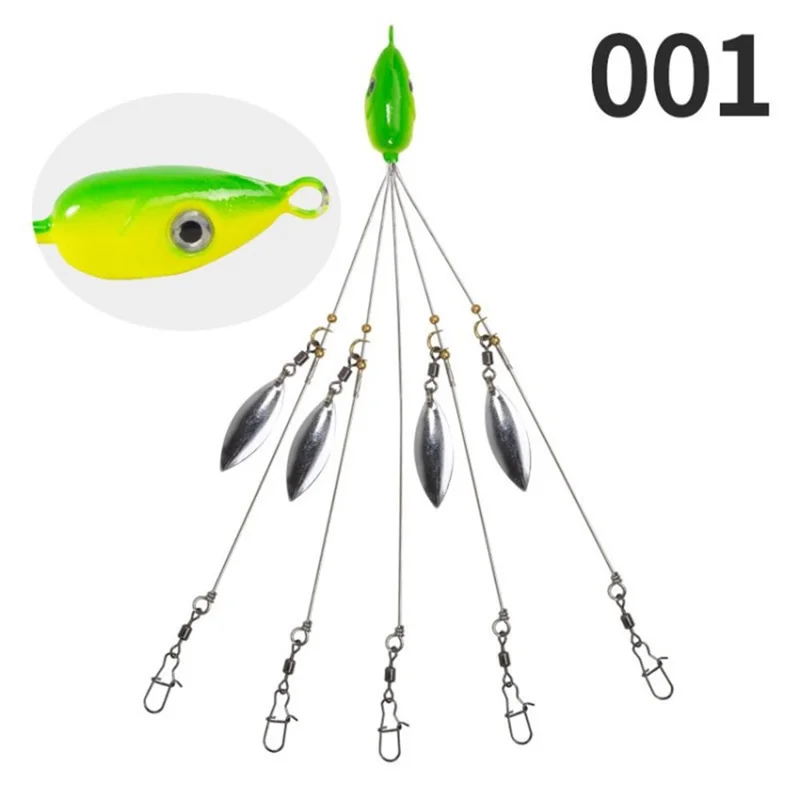 Fishing Lure with Swivel Snap Spinner Fishing Bait - 001