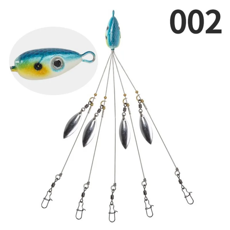 Fishing Lure with Swivel Snap Spinner Fishing Bait - 002
