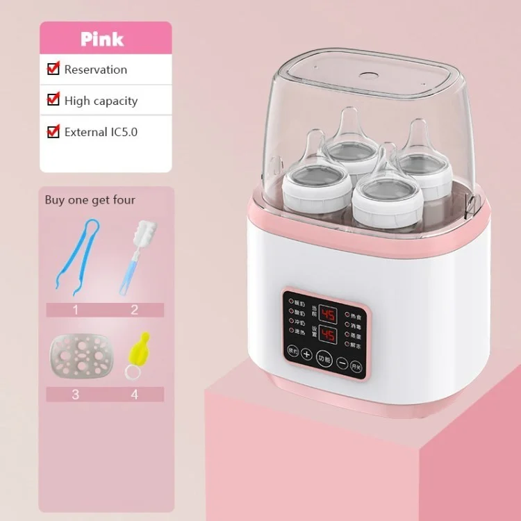 Electric Baby Bottle Warmer Stronger Power Fast Breast Milk Warmer Baby Food Heater - Pink