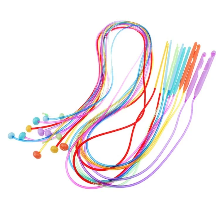 12pcs / Pack 120 cm Häkelhaken Mit Kabel 3,5 Mm-12 mm Für Teppichweben-stricknadeln