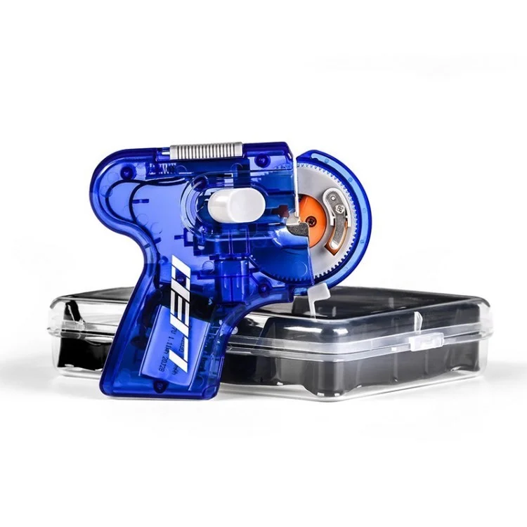 Leo Automatic Fishing Hook Tier Knot Kot Hook Line Tyer Electric Fast Hook Lines Wying Dispositivo - Blu Traslucido