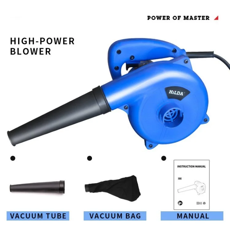 HILDA JS-EB17A de Alta Potência Sweeper Bole de Espase de Plug-plug Para Pátios Para Pátios de Garagem - Azul