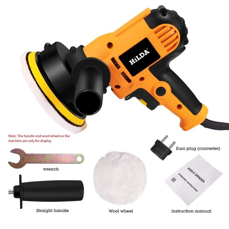 Hilda Electric Car Polither Machine Automatische Polierpolierscheibenscheibe -wachs -werkzeug - 220 v EU -stecker