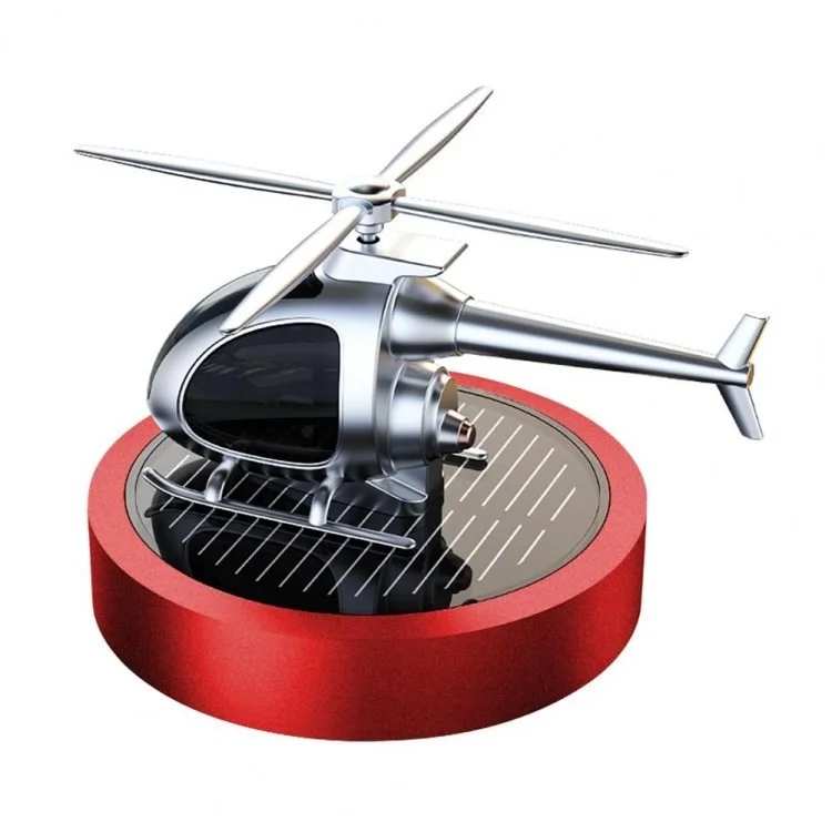 Car Air Freshener Ornaments Rotating Helicopter Car Diffuser Air Outlet Vent Fresheners Aromatherapy Decor - Red