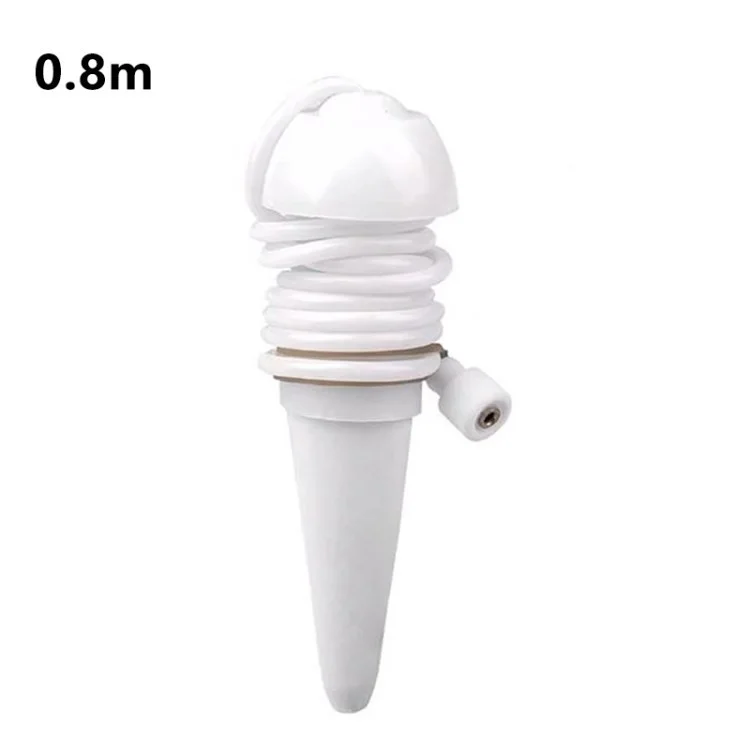 6pcs Selbstbewässerungspikes Verstellbare Pflanzenwässerung Spikes Flaschenbewässerung Wasserer Für Gartenanlagen - Weiß / 0,8 m