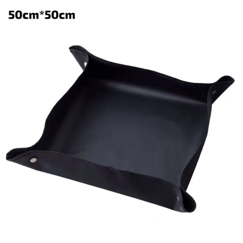 Plant Repotting Mat Indoor Succulent Potting Mat Waterproof Transplanting Gardening Mat - Black / 50cmx50cm