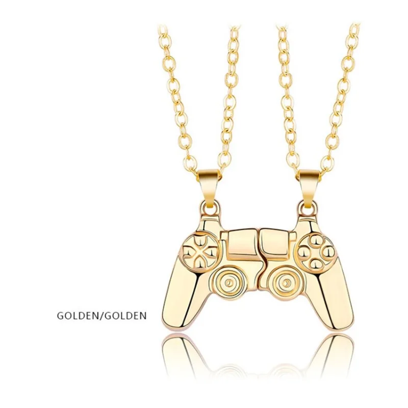 Magnetic Game Controller Necklace Couple Game Pad Matching Console Pendant for Friends Valentine's Gifts Lover - Style A