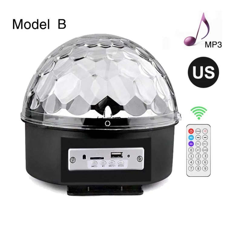Sound Aktivierte Partybühne Licht Fernbedienung DJ Disco Ball Strobe Club Lampe - Normal / US -stecker