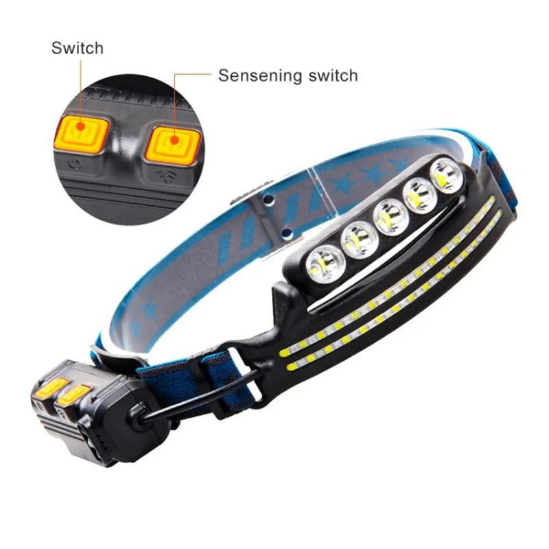 LED Rechargeable Headlamp Bright Head Light Telescopic Zoom Headlamp Flashlight - W691-1