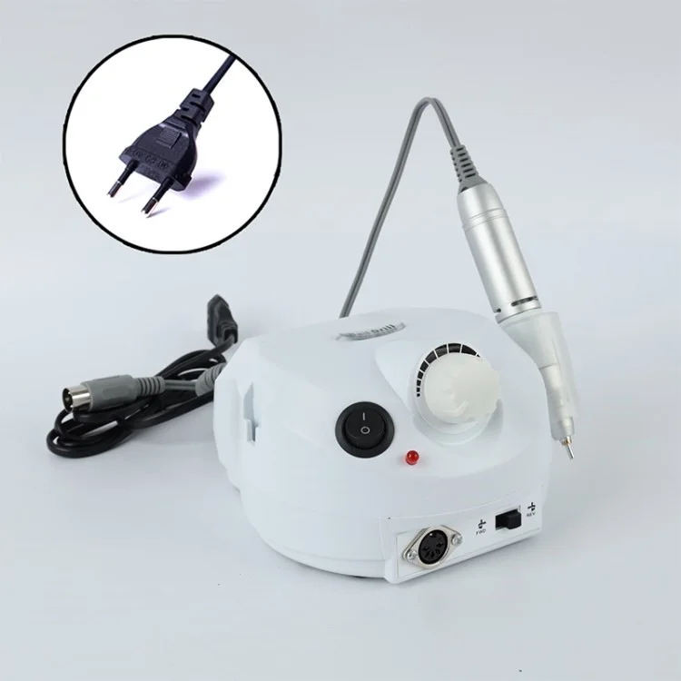 US-202 3.5W Electric Nail Drill Polisher Machine Manicure Pedicure File Set for Acrylic and Gel Nails - White / EU Plug