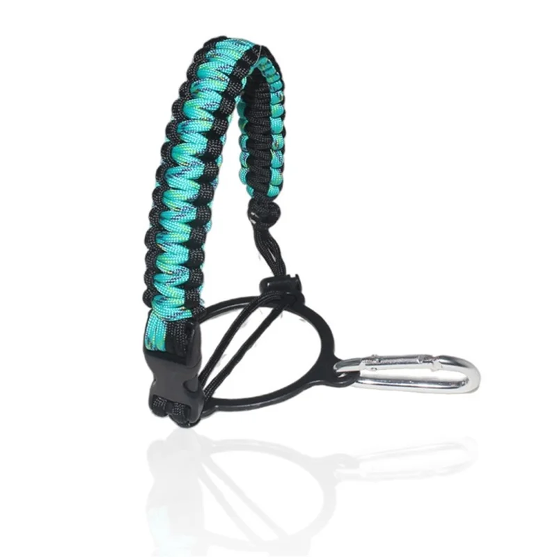 Roll Bar Grab Handles Paracord Grip Handle for Water Bottles Strap Carrier - Green