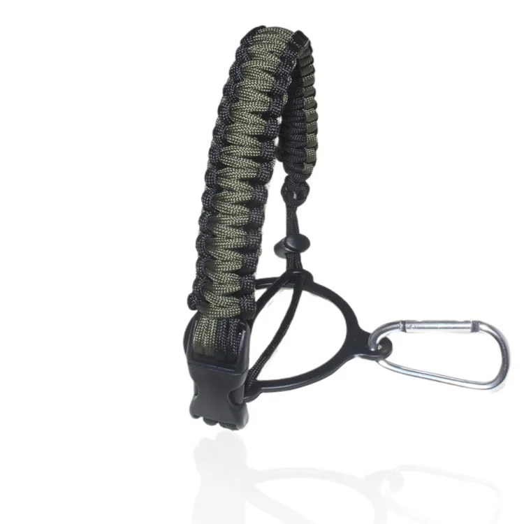 Roll Bar Grab Handles Paracord Grip Handle for Water Bottles Strap Carrier - Army Green
