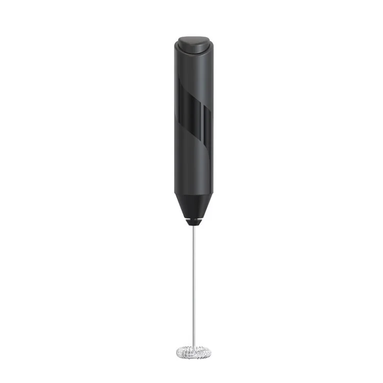 Milk Frother Handheld Foam Maker 304 Herramienta de Batidor de Huevos Eléctrico de Acero Inoxidable de Acero Inoxidable (sin Certificación de la Fda) - Negro