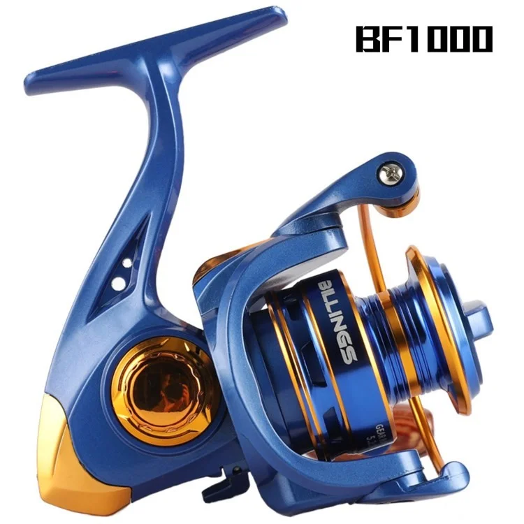 Billings BF1000-7000 Bobina di Pesca Pieghevole Manico in Metallo Ultra Liscio Ruota Potente - BF1000