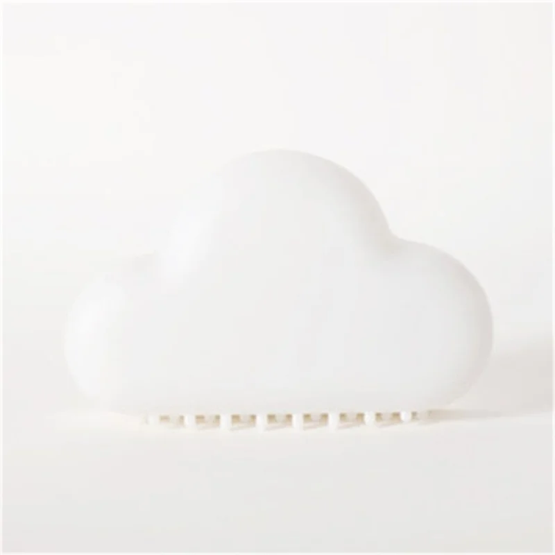 Voice-activated Cloud Light 450mAh USB Rechargeable Induction Bedroom Dormitory Wall Light Magnetic Corridor Light - White