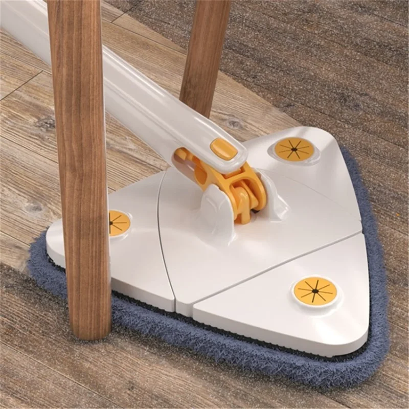 Automatic Squzze Spin Floor Mop Rotating Broom for Floors Corners, Heavy Dirt, Pets Hair Cleaning - White