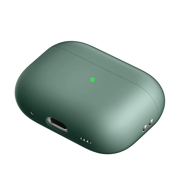 Para AirPods Pro 2 Case de Silicona Anti-caza Antidift Auricular Auricular Auricular a Los Auriculares Auriculares - Verde Negruzco
