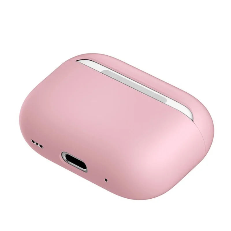 For AirPods Pro 2 Silicone Case Anti-Fall Anti-Dust Bluetooth-compatible Earphone Headphone Earbud Cover - Pink