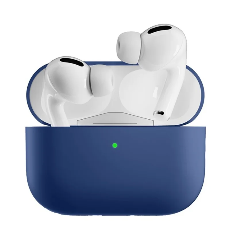 For AirPods Pro 2 Silicone Case Anti-Fall Anti-Dust Bluetooth-compatible Earphone Headphone Earbud Cover - Dark Blue