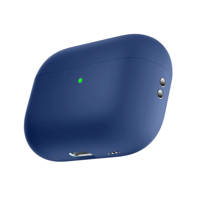 For AirPods Pro 2 Silicone Case Anti-Fall Anti-Dust Bluetooth-compatible Earphone Headphone Earbud Cover - Dark Blue