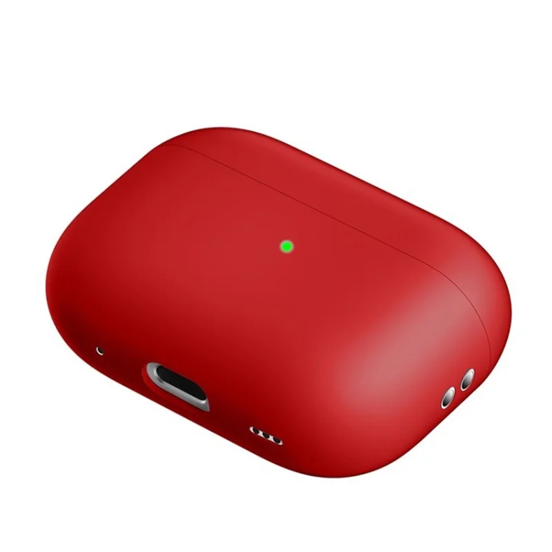Para Airpods Pro 2 Capa de Silicone Anti-queda Anti-poeira Capa de Fone de Ouvido de Fone de Ouvido Bluetooth - Vermelho