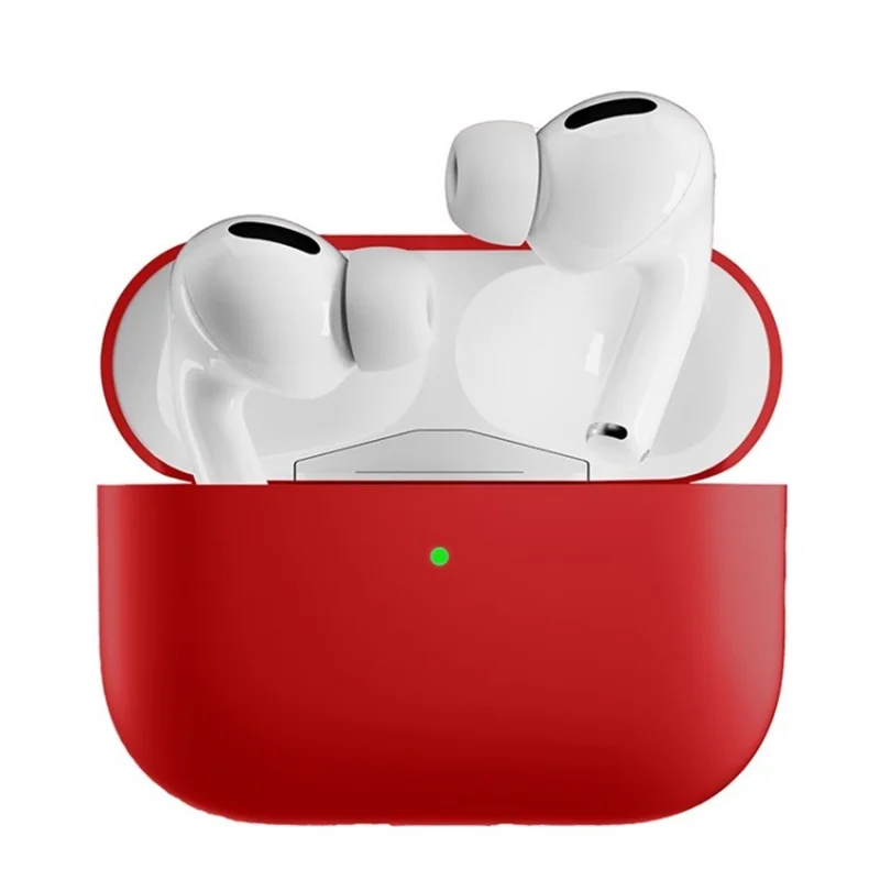 Para Airpods Pro 2 Capa de Silicone Anti-queda Anti-poeira Capa de Fone de Ouvido de Fone de Ouvido Bluetooth - Vermelho