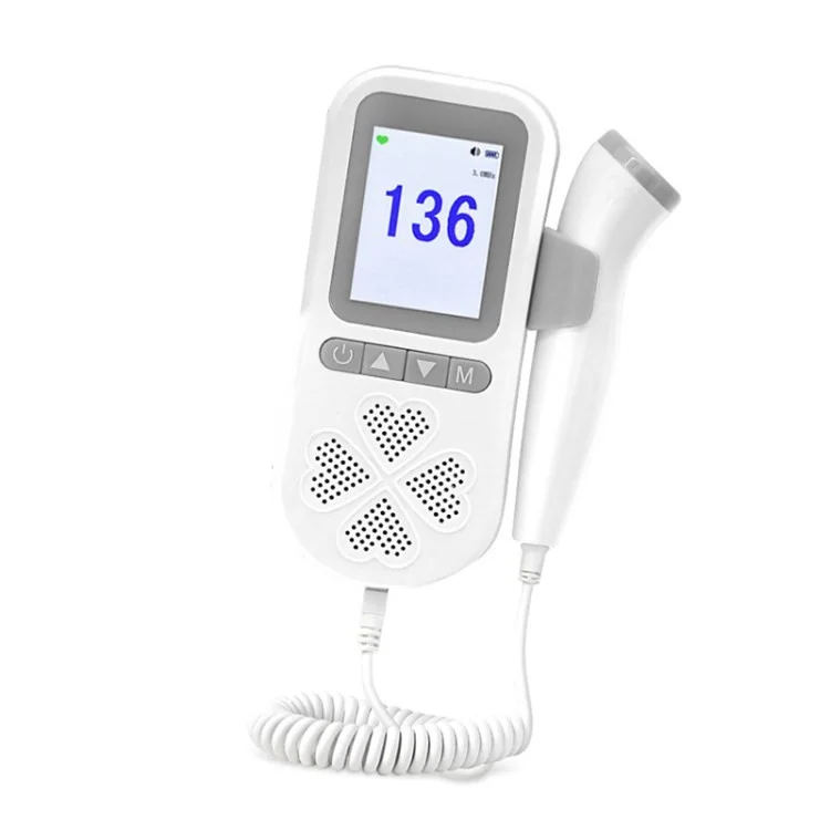 Fetal Heart Rate Monitor Handheld Baby Heartbeat Monitor for Pregnancy Fetal Heart Monitoring - Grey