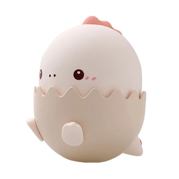 Luminária de Mesa de 7 Cores Design de Dinossauro USB Recarregável Para os Olhos Silicone Night Light For Baby Children - Luz Rosa
