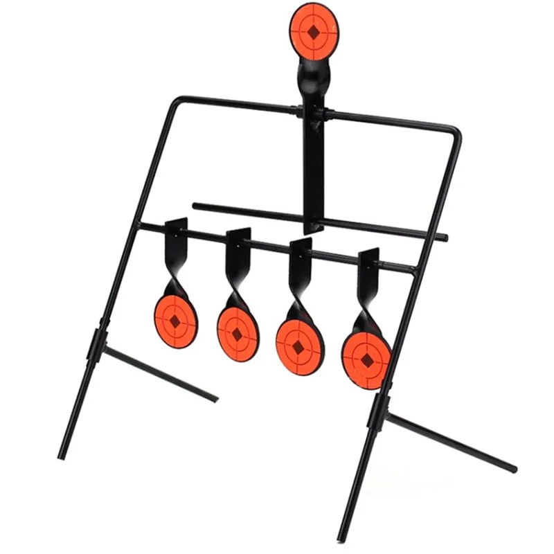 Outdoor Indoor Automatic Reset Shooting Target 5-board-metallschleuder Paintball Übung Ziel