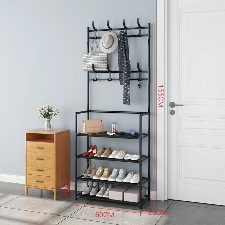Eingangsschuh Rack Rost - Schwarz / 4-layer