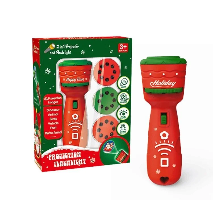 Proiezione Per Bambini di Natale Light Early Education Night Light 450mah Flashlight For Kids Room - Rosso