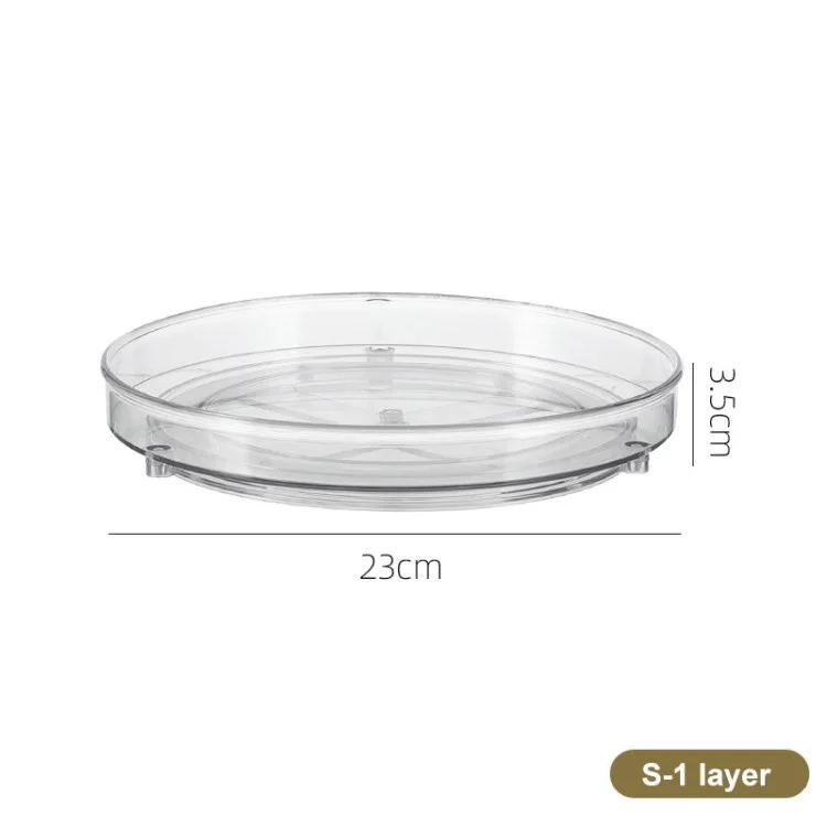 Organizzatore Susan Lazy Susan Rotante Girevole Rotazione Multifunzionale Snack Frutta Rack di Frutta Estetica Vassoio - Dimensione: S / 1 Strato
