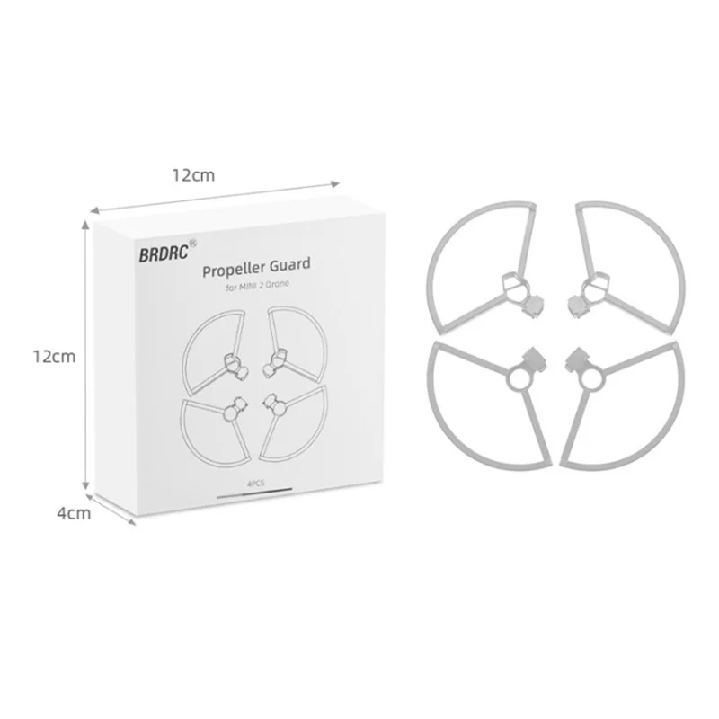 BRDRC Quick-Release Propeller Guards Prop Protector Drone Safety Accessory for DJI Mavic Mini SE / Mavic Mini 2 - Grey