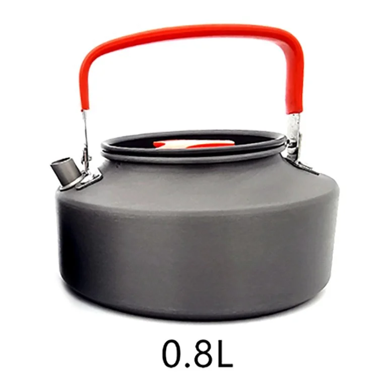 Cadre de Camping Extérieur Coffee Portable Pot Lightweight Randing Gearpable Portable Teapot - Orange / 0,8 l
