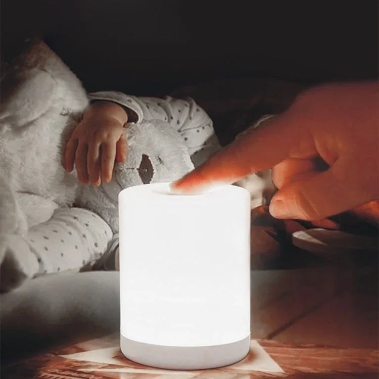Nursery Night Lamp Lampada Ricaricabile Ricaricabile a LED Sensore Luce Per Bambini Per Bambini - Luce Bianca