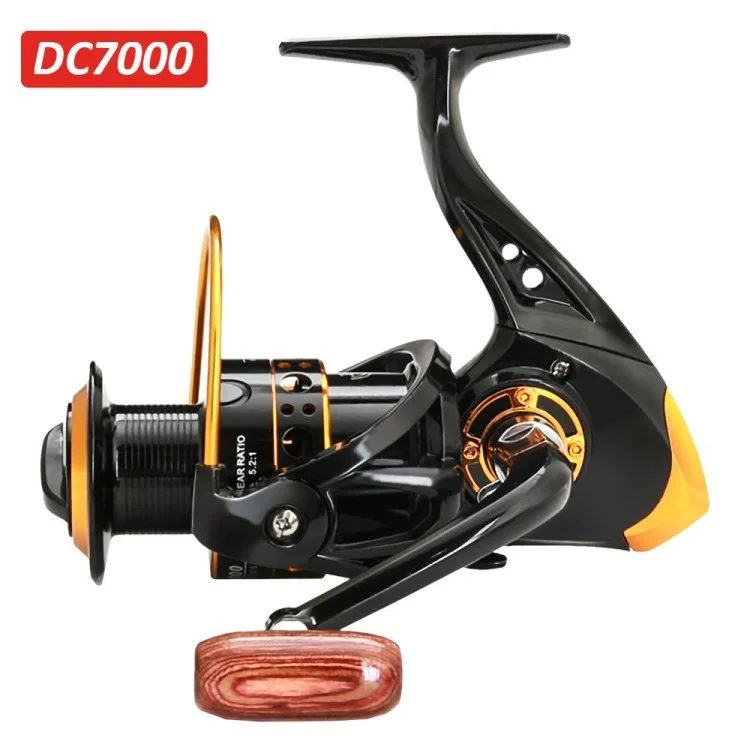 Fishing Reel DC1000-7000 5.2:1 High Speed Metal Spool Spinning Reel Perfect Conventional Reel for Catfish Salmon Steelhead - DC7000