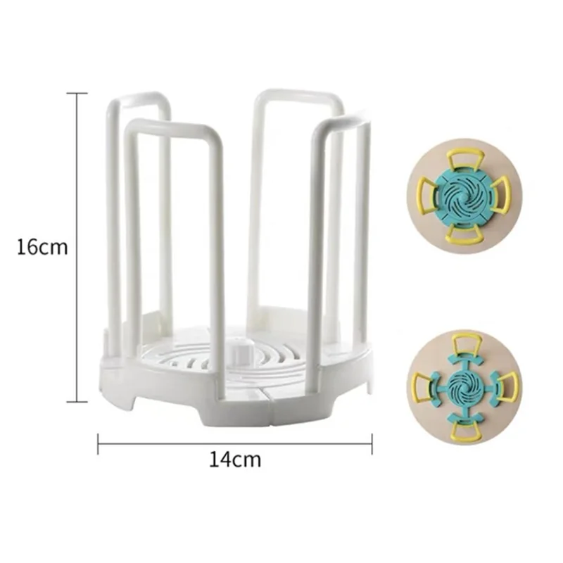 Rack de Secagem de Prato Organizador de Cozinha Retrátil Dinnerware Bowl Plate Plate (sem Certificação Fda) - Branco