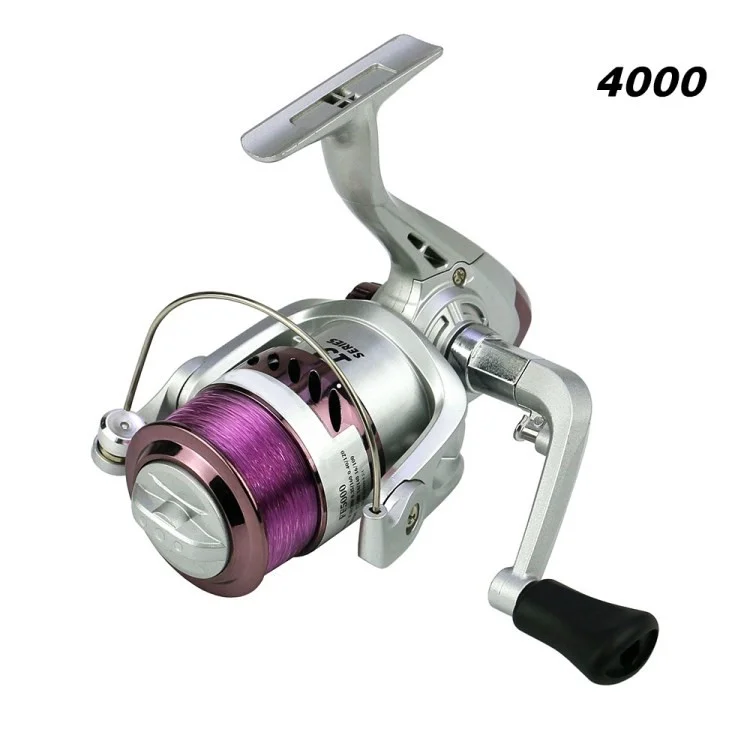 YUMOSHI Fishing Reel YK2000-YK7000 Portable Spinning Wheel with Line for Saltwater or Freshwater - YK4000