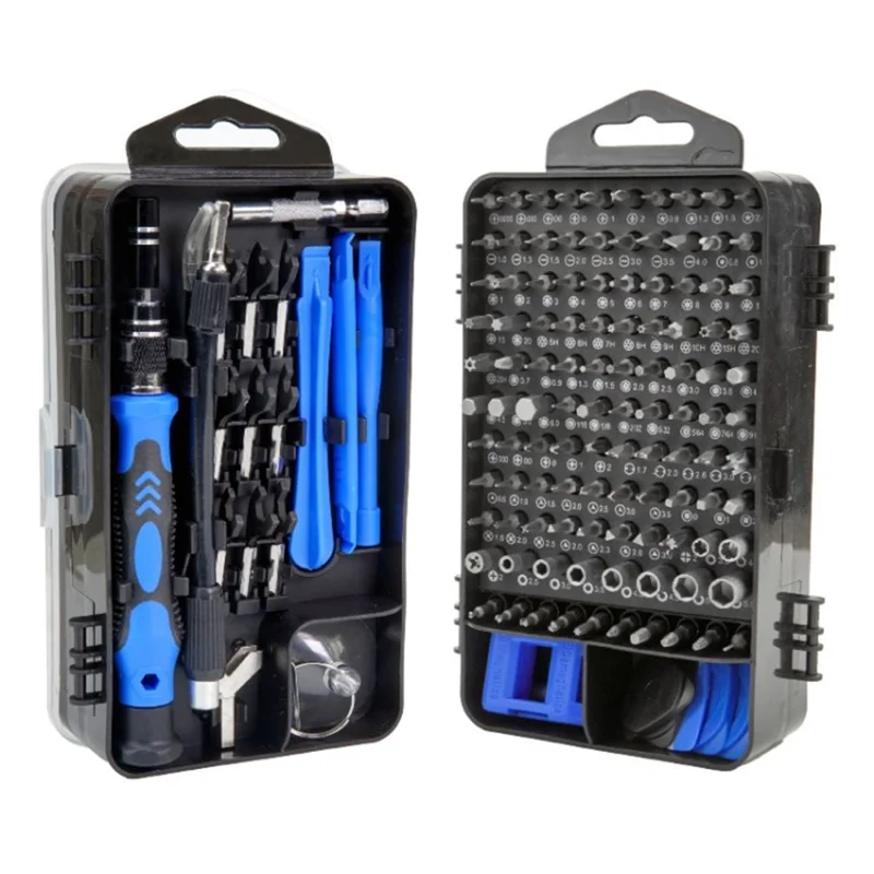138-in-1 Screwdriver Set Multi-function Hand Tool Precision Screwdriver Kit Repair Tool for Computer, Mobile Phone - Blue