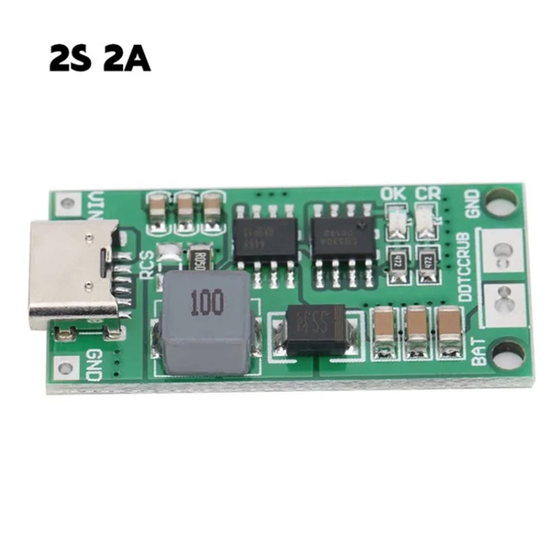 2S / 3S / 4S Charging Module Battery Charging Board Type-C Step-Up Boost Module 18650 Lithium Battery Charger Module -  2S 2A