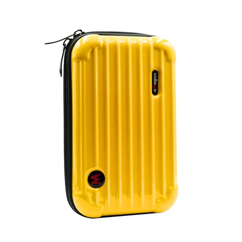 AMAGISN For Insta360 X3 Action Camera Shockproof Carrying Case Portable Travel Storage Bag - Yellow