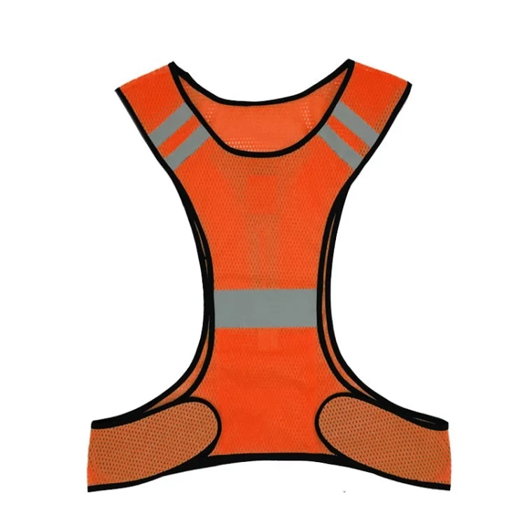 Verstellbare Sicherheitsreflektierweste Für Nachtlauflauf Fahren Jogging Nachtgurt Weste - Orange