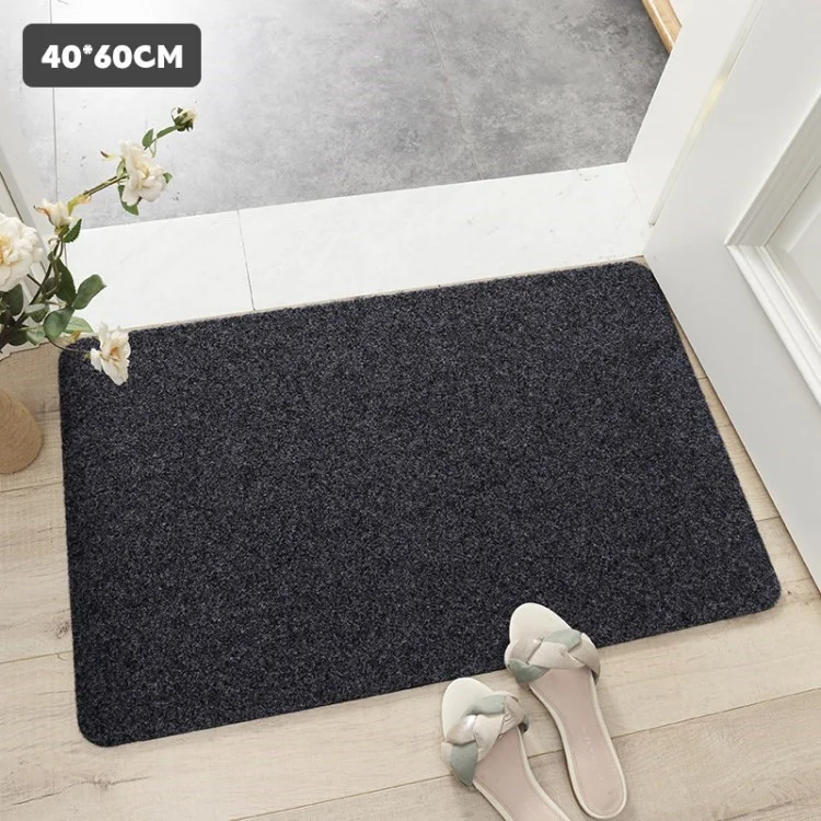 Simple Style Non-Slip Door Entrance Mat Dust-proof Floor Rug Carpet - Dark Grey / 40x60cm